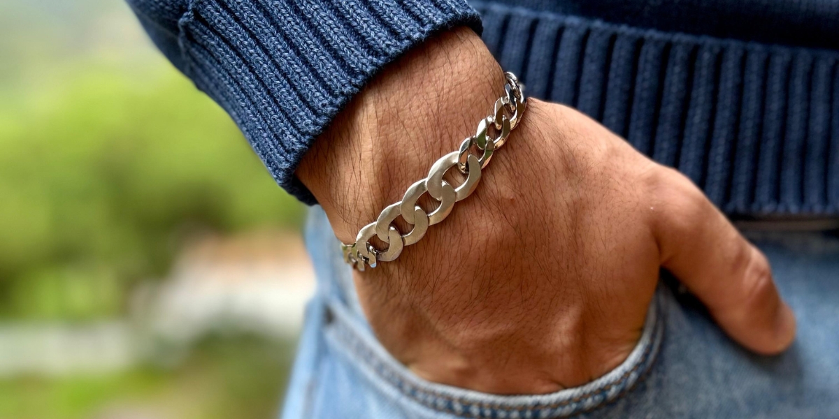 Pulsera de eslabón de plata 925 para hombre — ESDEPLATA